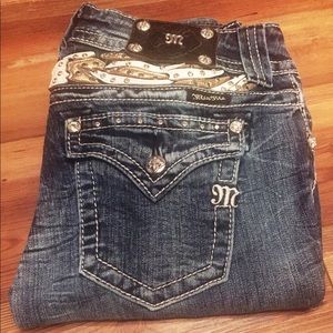 Miss Me Jeans Skinny Bling 28 34